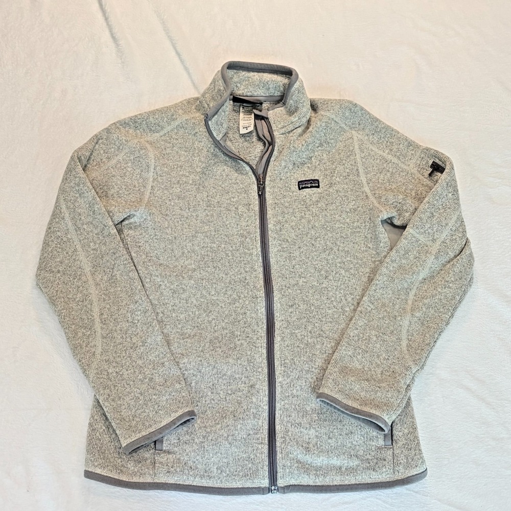 Patagonia Better Sweater Jacket Womens Gray Fleece Full Zip Long Sleeve Medium